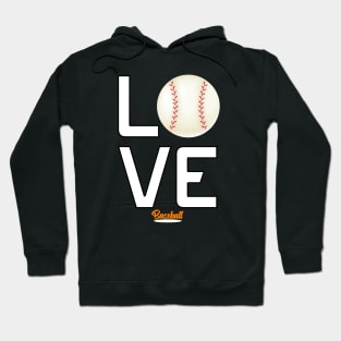 Love Baseball Player Baseball Coach Cool Baseball Themed Hoodie